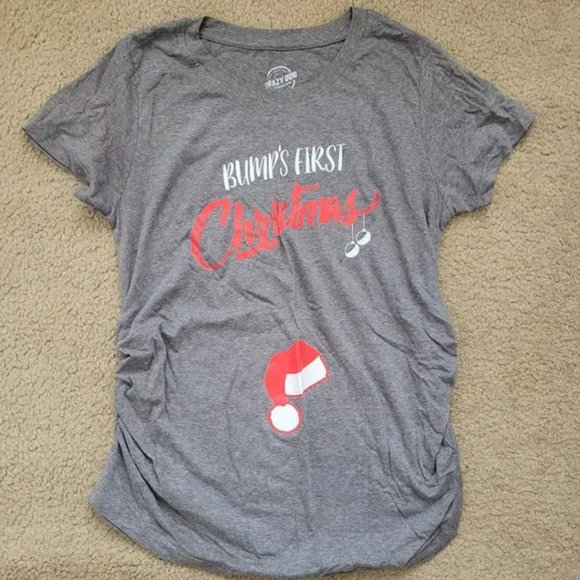 Christmas maternity tee - Picture 1 of 2